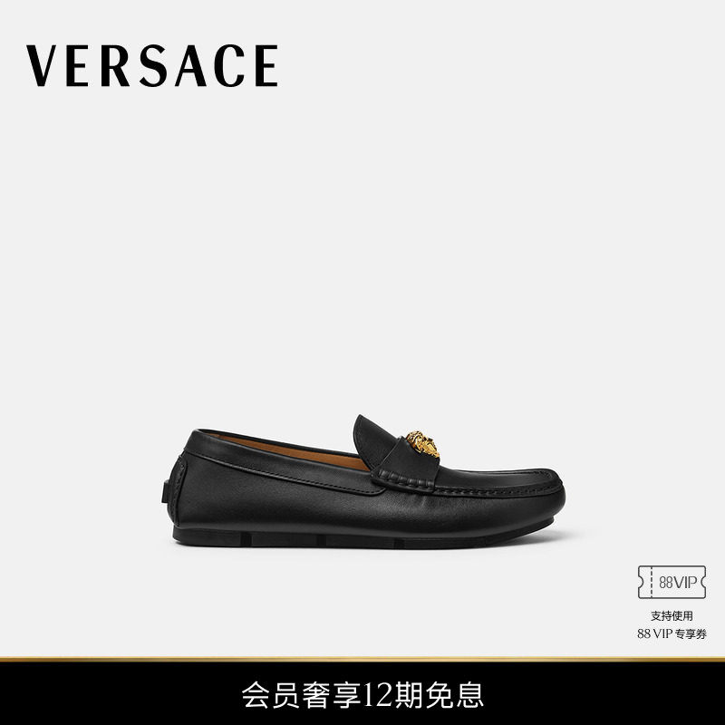 【12期免息】VERSACE/范思哲 男士La Medusa司机鞋,流行男鞋,乐福鞋（豆豆鞋）,淘宝优惠券,粉丝福利购,淘宝优惠卷