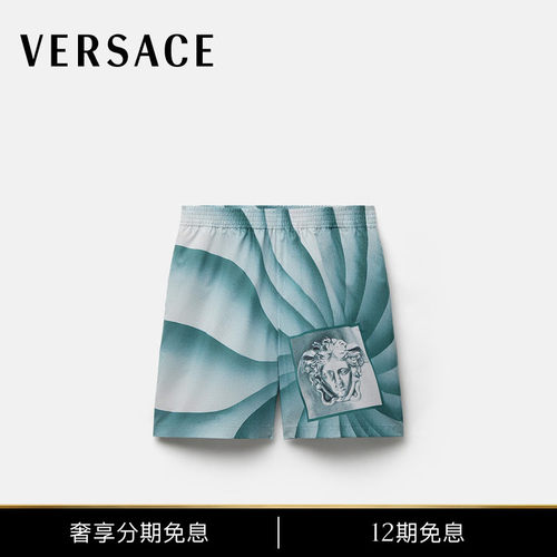 【秋冬新品】VERSACE/范思哲 男士印花棉质短裤