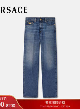 【季末优惠】VERSACE/范思哲 男士Medusa Biggie牛仔裤