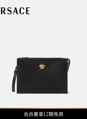 【12期免息】VERSACE/范思哲 男士La Medusa皮革手拿包