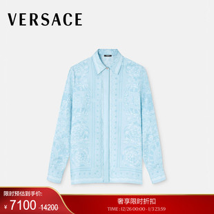 范思哲 VERSACE 末优惠 女士Barocco真丝衬衫 季