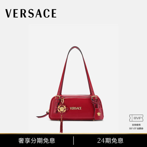 【24期免息】VERSACE/范思哲 女士Versace Tag保龄球包