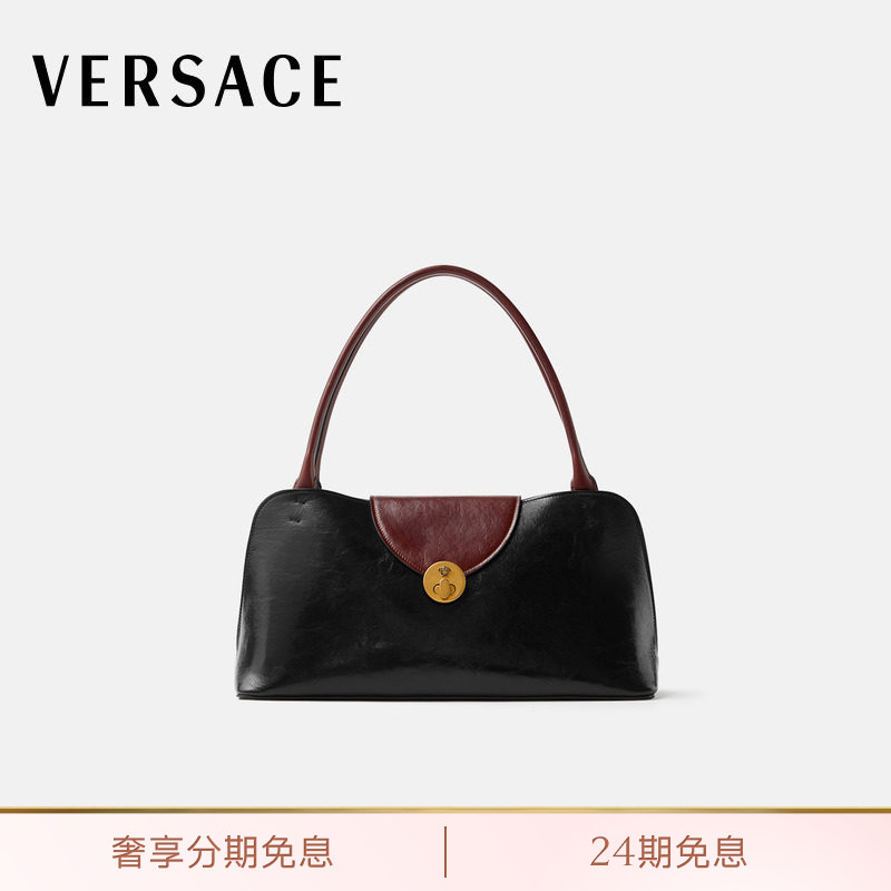 【送礼】VERSACE/范思哲 女士Vivian横版皮革单肩包