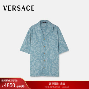 范思哲 男士 VERSACE 末优惠 Barocco青年布丹宁衬衫 季