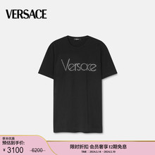 【季末优惠】VERSACE/范思哲 男士水晶1978 Re-Edition Logo T恤