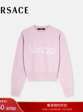 【季末优惠】VERSACE/范思哲 女士 1978 Re-Edition Logo套头衫
