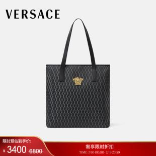 【季末优惠】VERSACE/范思哲 男女同款La Medusa提花托特包