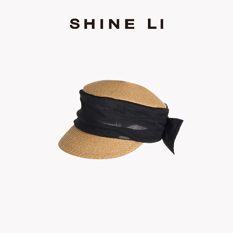 SHINE LI 李姗【自由的形状】褶皱蝴蝶结报童帽