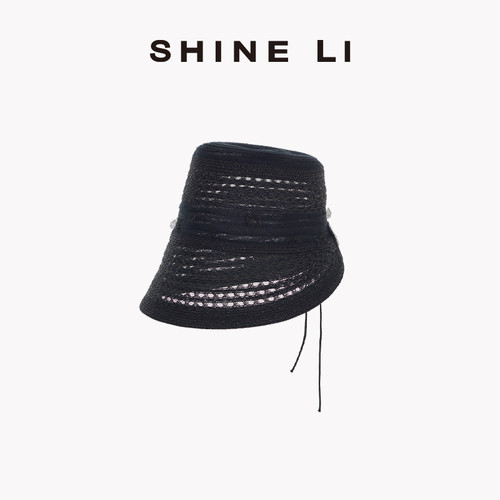 SHINE LI李姗【33花系列】花饰拼接复古渔夫帽 夏天帽子防晒女帽