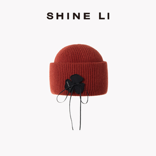SHINE LI 李姗【假日主题系列】33花细飘带针织帽