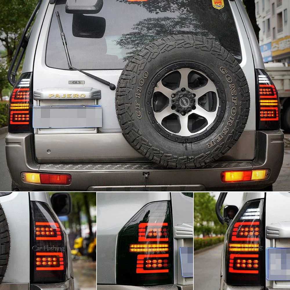 适用于三菱帕杰罗V73尾灯山猫V75/V77/V87改装LED流水尾灯总成