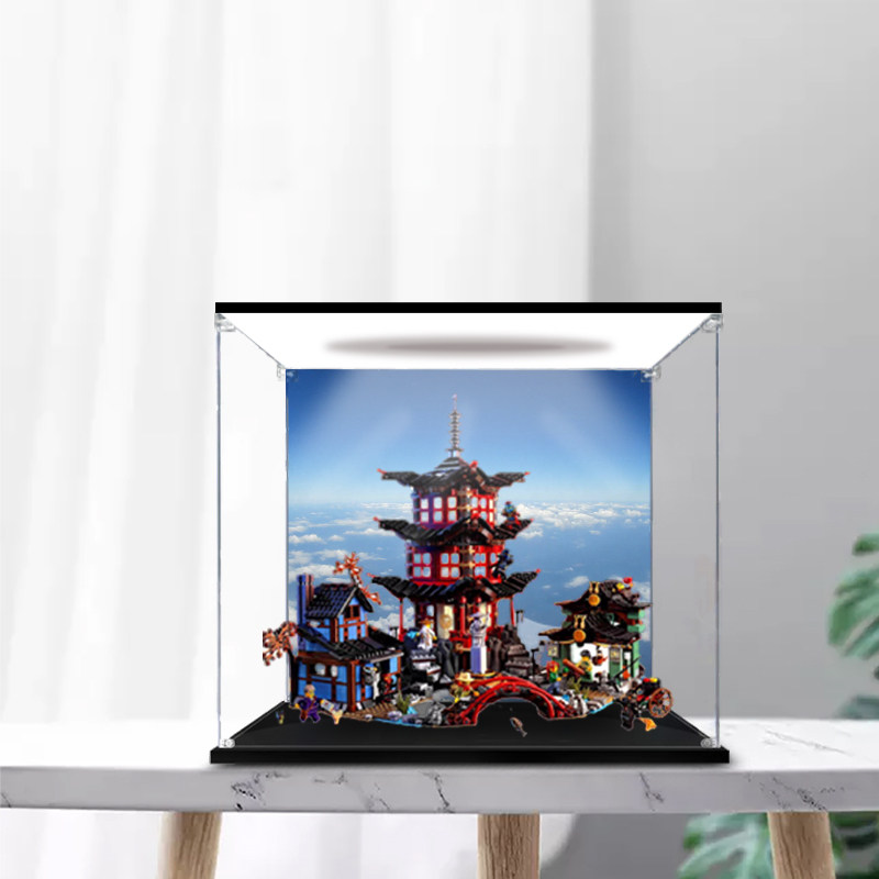 亚克力手办展示盒适用空术神庙70751幻影忍者透明模型收纳盒防尘