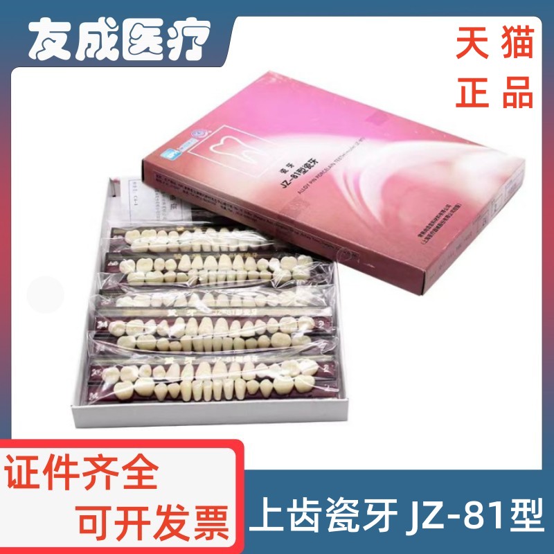 上齿白金钉瓷牙JZ-81型包邮