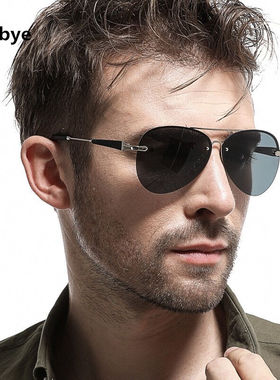 太阳镜男偏光防紫外线墨镜司机驾驶镜炫彩蛤蟆镜时尚眼镜防