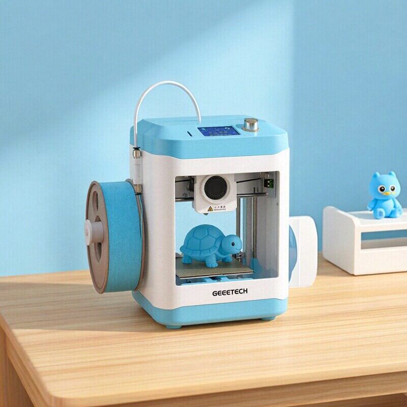 GEEETECH捷泰技术 儿童新年礼物3D打印机 家用桌面级高精度静音免调平AI教育DIY模型 APP新手玩具三D打印机
