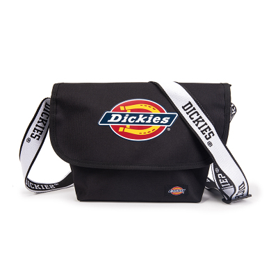 Dickies 印花字母款工装包盖式提花背带邮差包单肩斜挎包男女同款