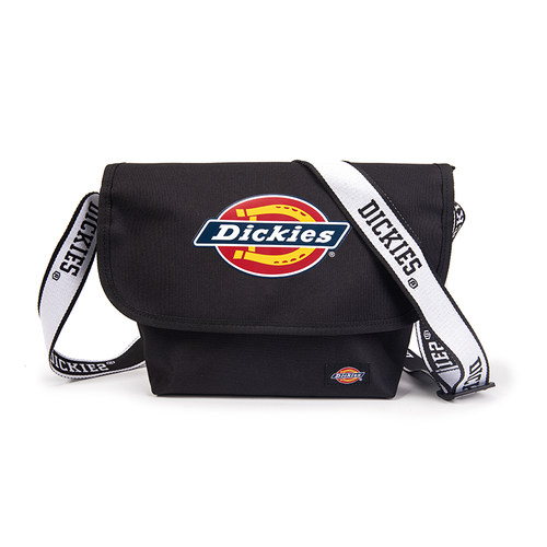 Dickies 印花字母款工装包盖式提花背带邮差包单肩斜挎包男女同款