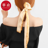 10Y丝巾BB1sq801 发带发绳女头饰头绳绑发飘带高级感围巾披肩