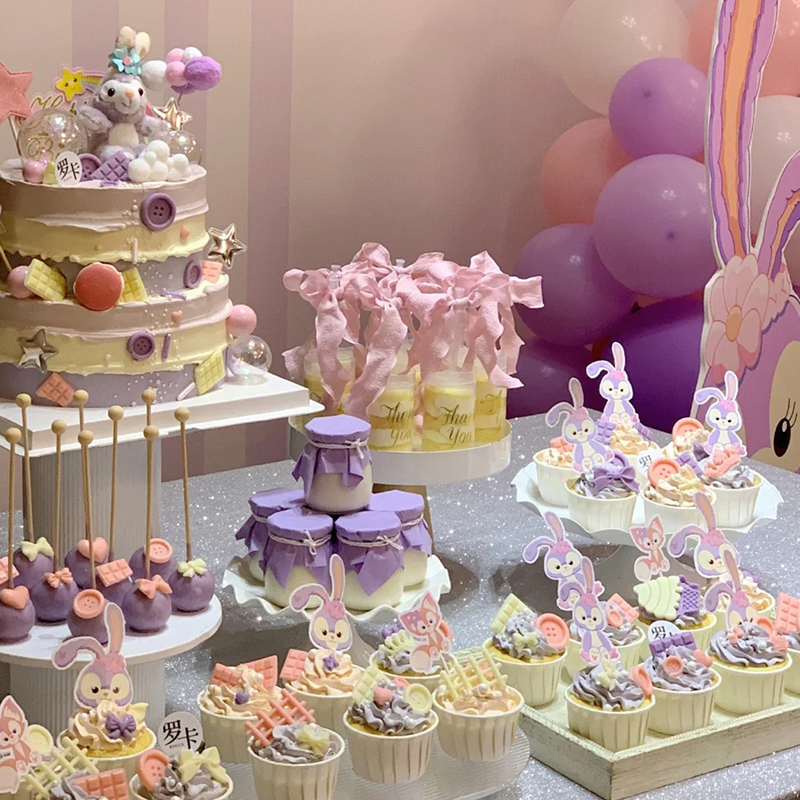 甜品台儿童周岁生日蛋糕定制满月纸杯糕点男女孩北京全国同城配送