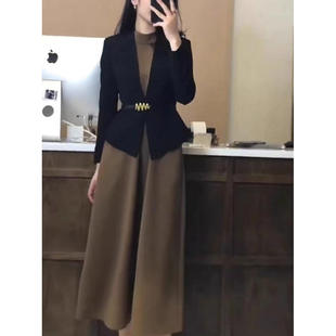 新品新款 春秋高端精致气场强大套装气质高级感连衣裙时尚套装长