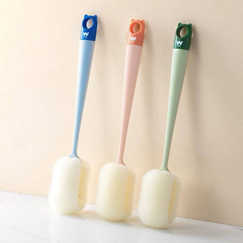 爆品居家丝瓜瓤洗碗奶瓶刷家居婴幼儿长柄杯刷海绵保温水杯子清洗