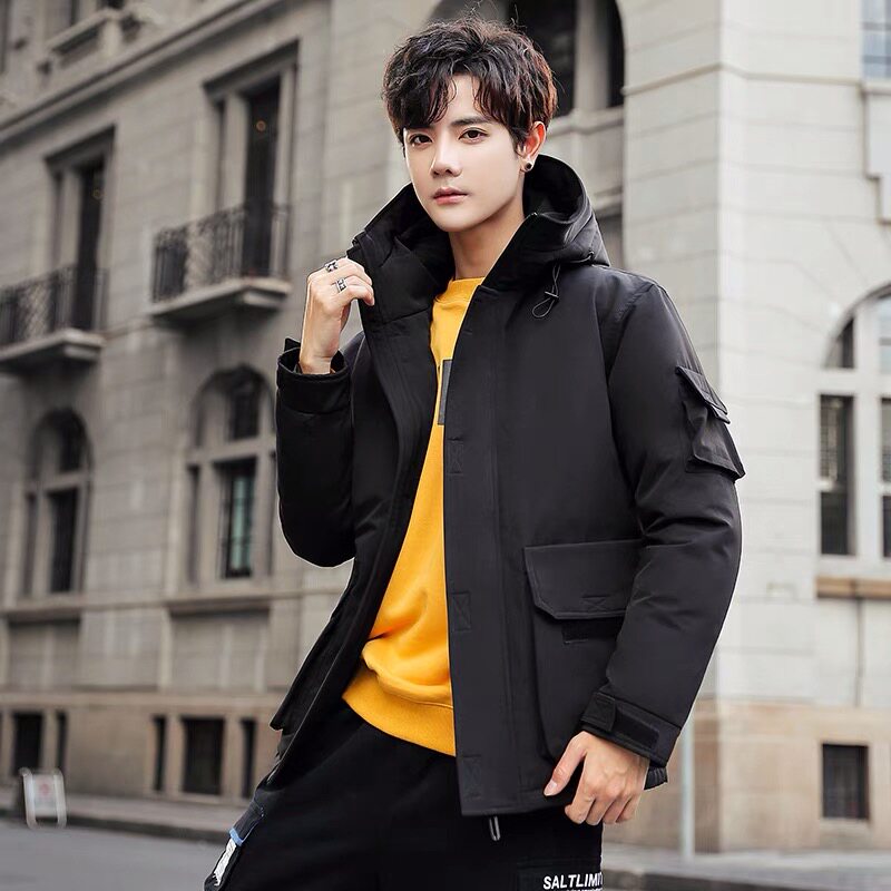 青少年男士羽绒服男短款加厚冬季羽绒服