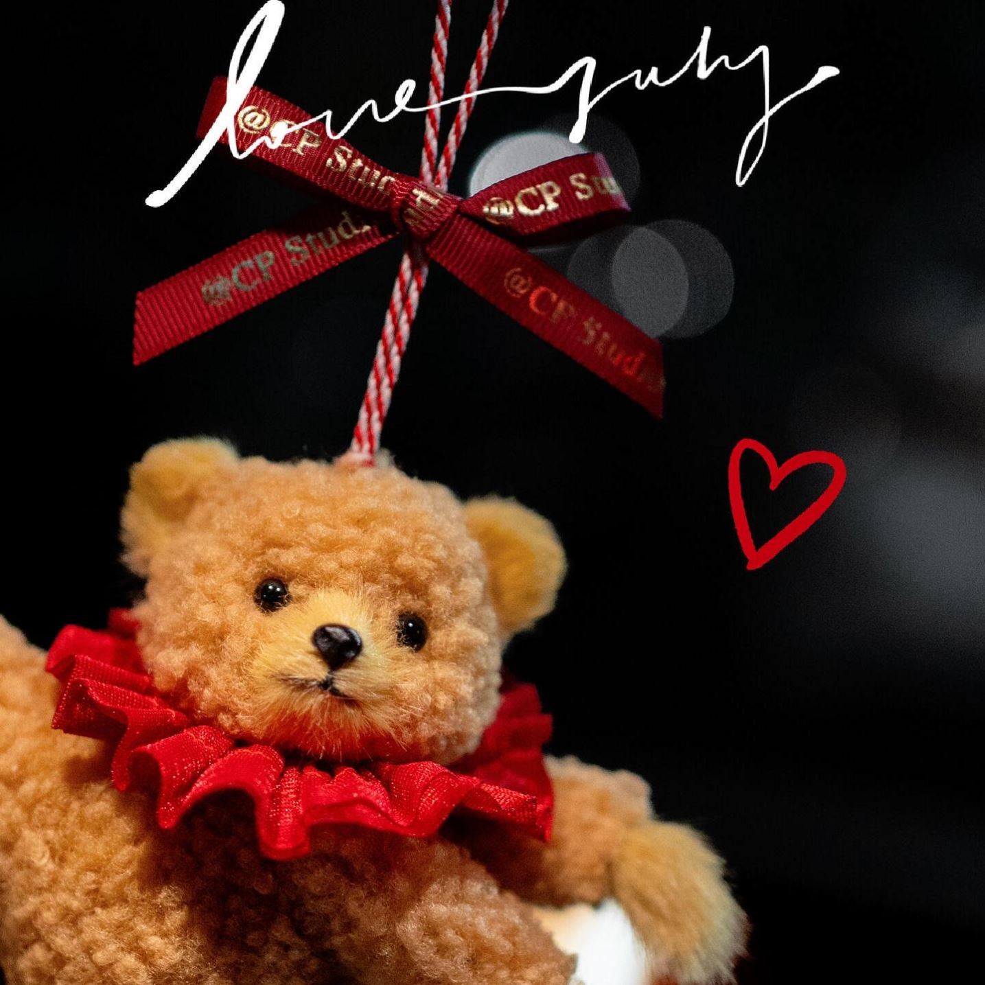 新款波士顿芭蕾熊车载挂件跳舞小熊汽车装饰可爱挂饰毛绒玩具摆件