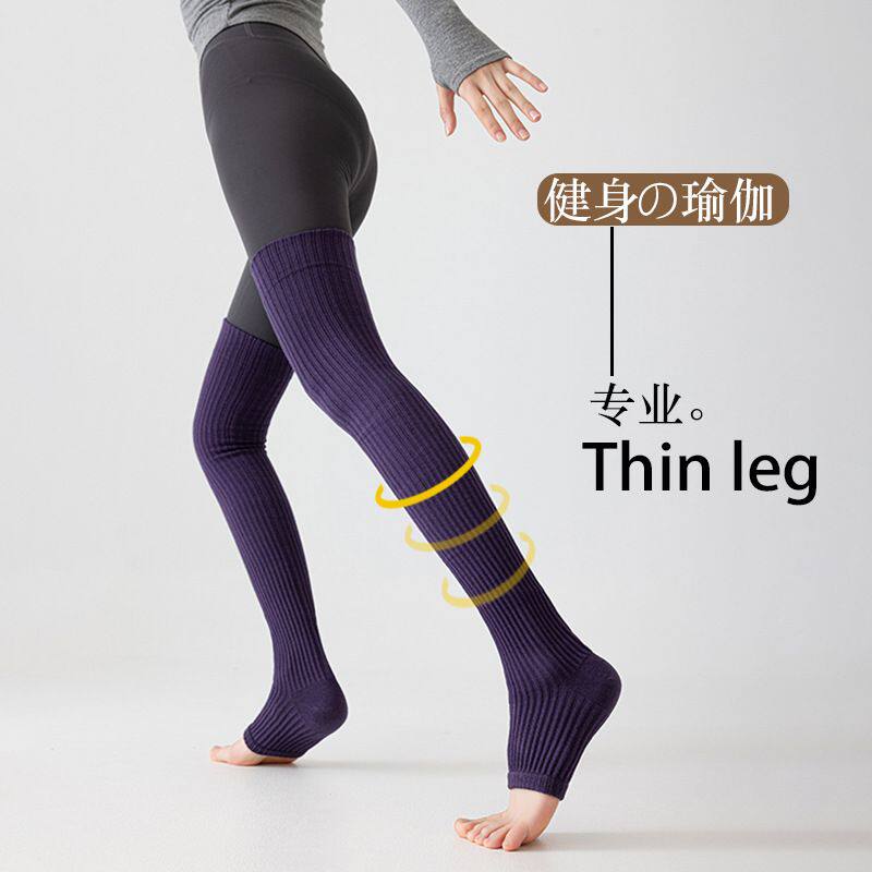 黑色脚强压防滑袜女踩长