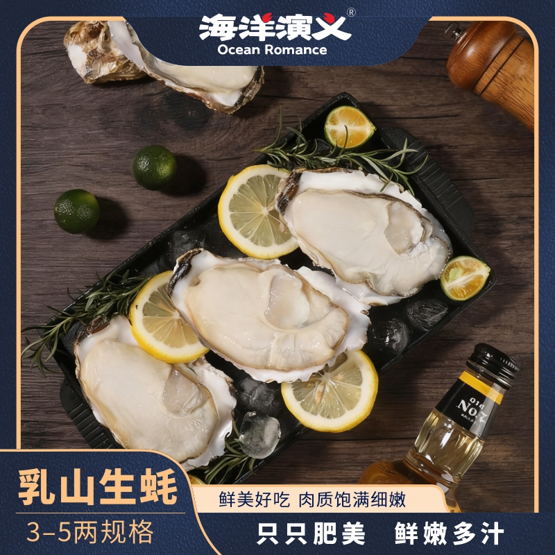 海洋演义乳山生蚝3-5两/个9斤