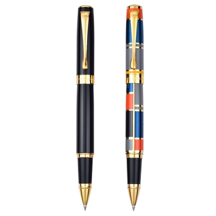 HERO英雄767签字笔商务高档金属重手感宝珠笔男女士办公用0.5mm黑色中性笔签名碳素笔礼品刻字企业定制logo