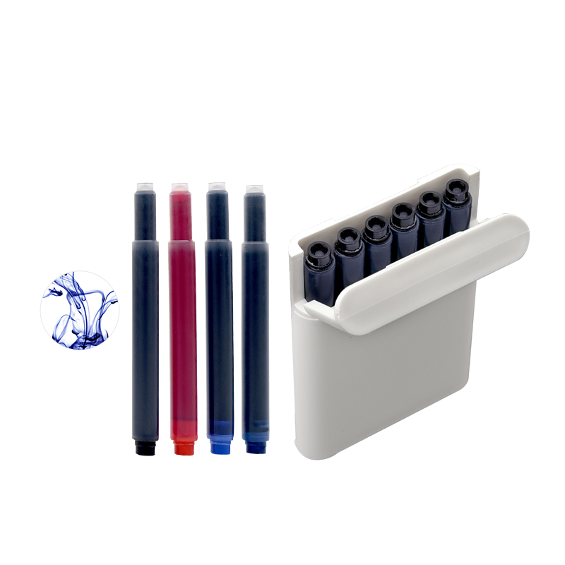 kaco墨囊6支装大容量墨水囊钢笔用墨囊欧规长款双头设计大容量墨胆