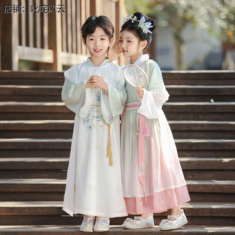 六一汉服女童宋制古装超
