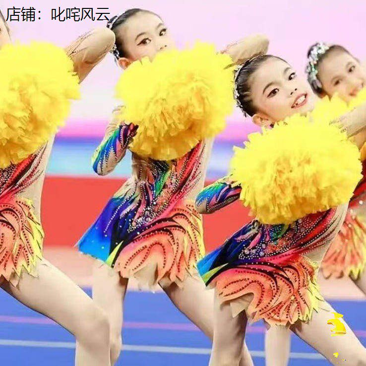 儿童花球啦啦队服女专业
