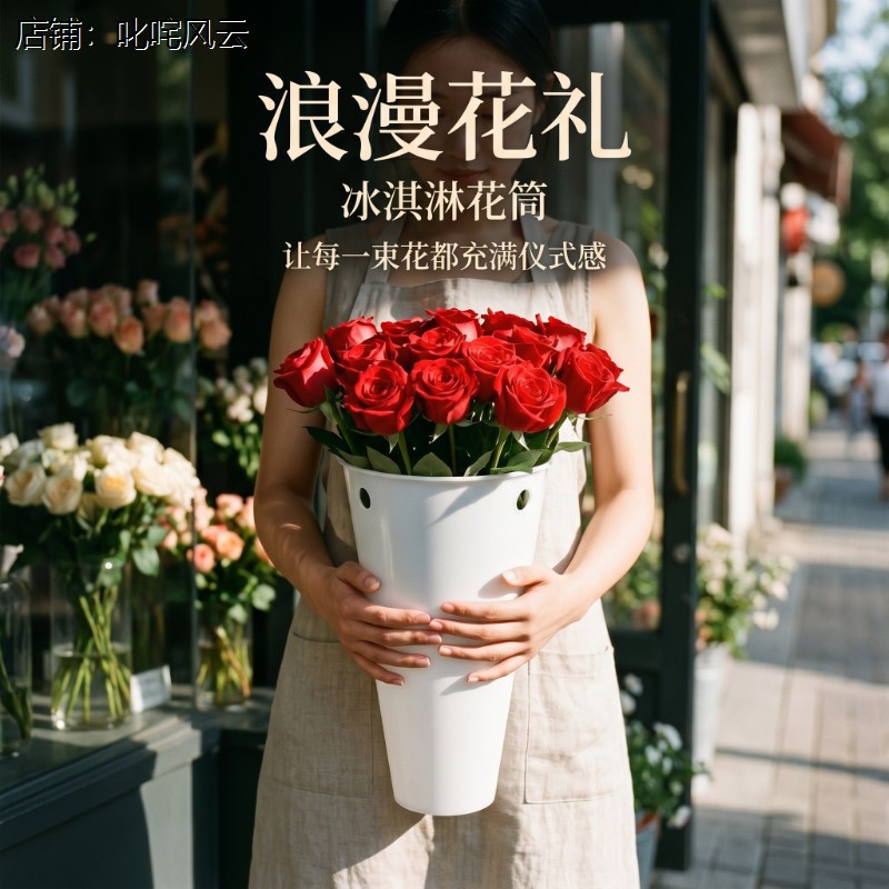 冰淇淋花桶31cm筒箭筒包