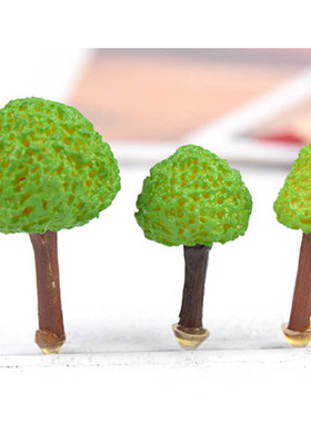 微景观小摆件迷你仿真树微世界卡通绿树创意手工沙盘植物多肉摆设