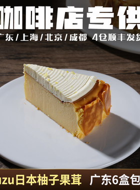 蓓听柚子巴斯克咖啡馆商用动物奶油西餐厅冷冻下午茶歇半成品慕斯