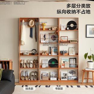 新款玄关柜入户门后挂衣书架走廊置物可移动超薄柜极窄落地收纳
