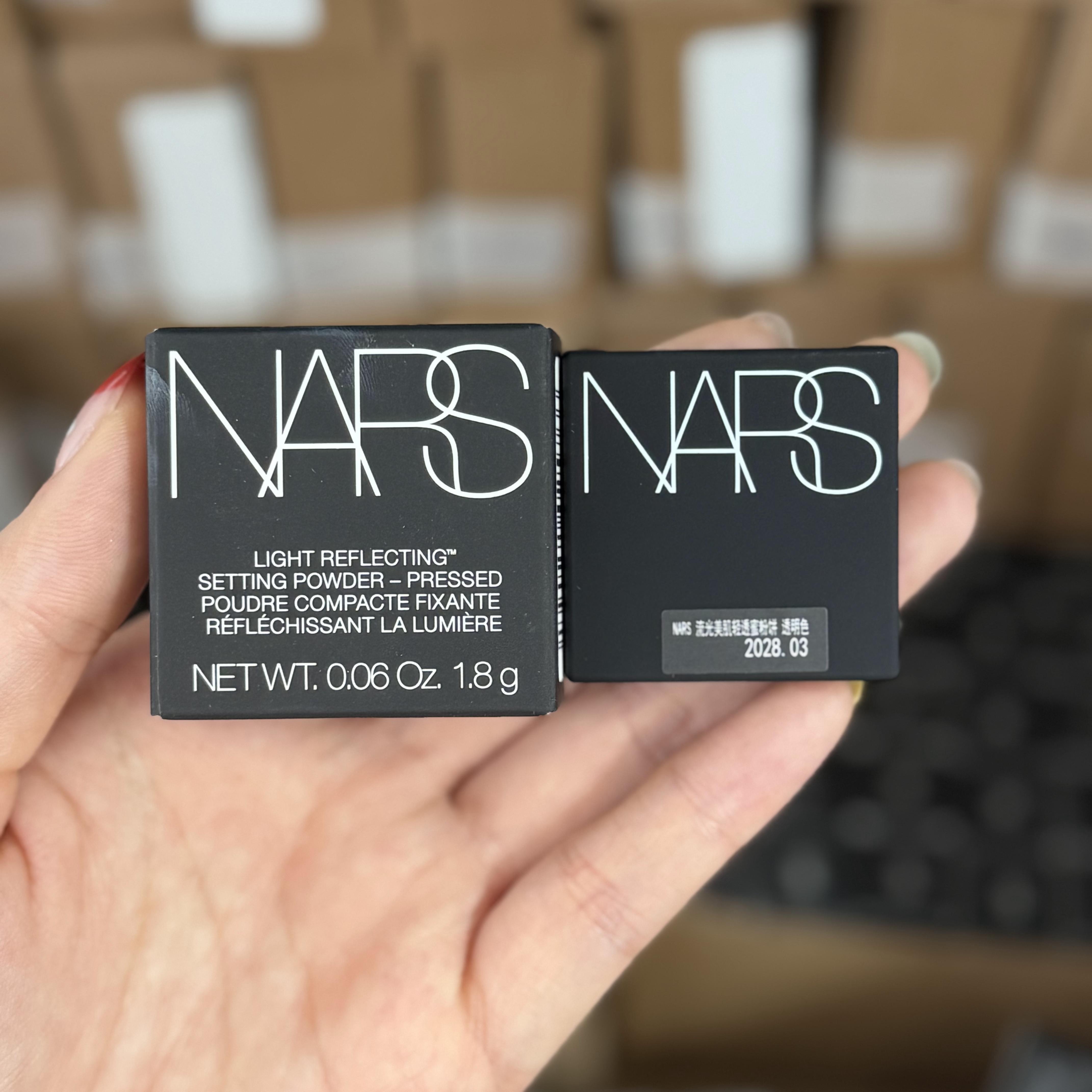 国内专柜 NARS娜斯流光美肌轻透蜜粉饼1.8g小样 大白饼控油定妆