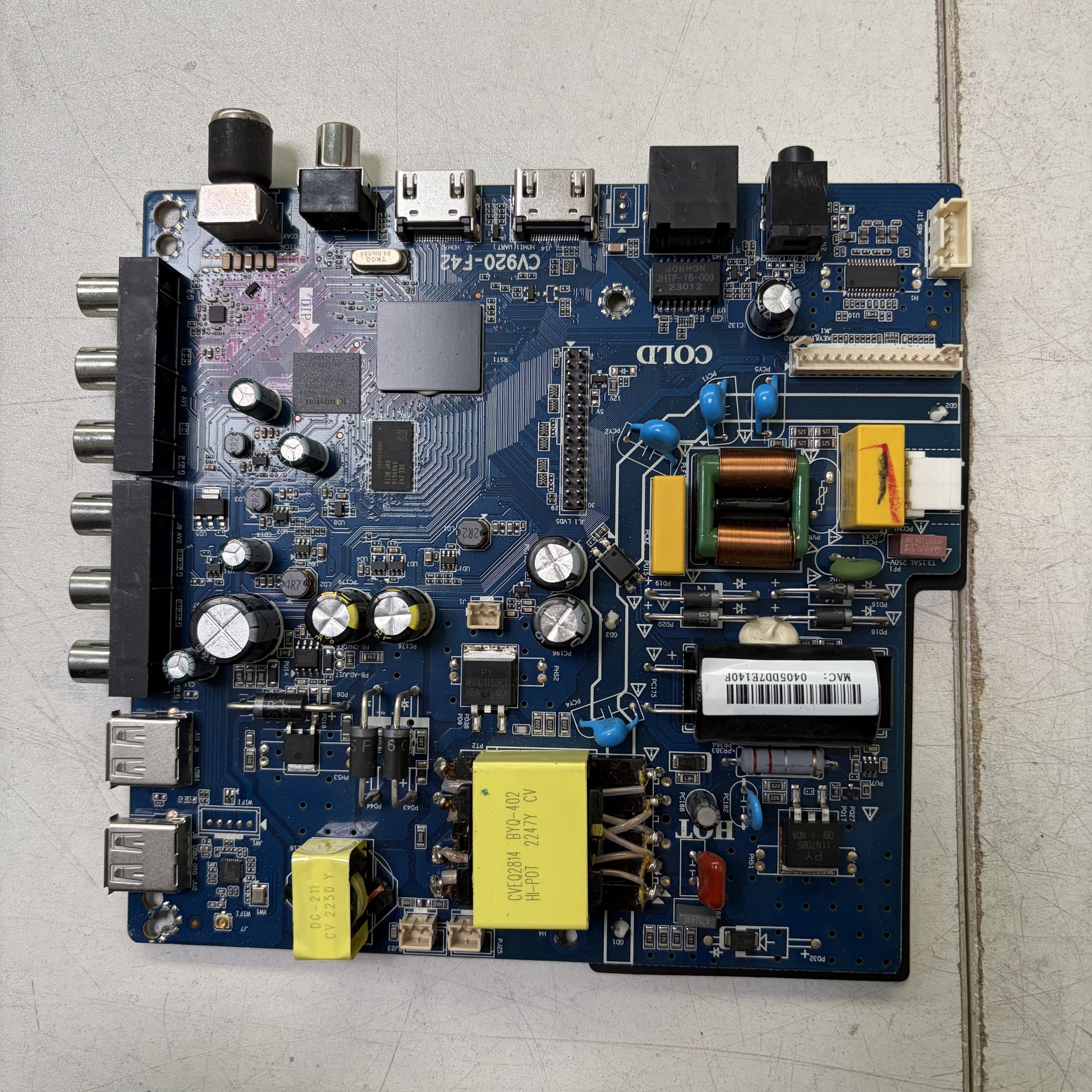 原装CV920-F42主板无线网络智能安卓液晶电视主板
