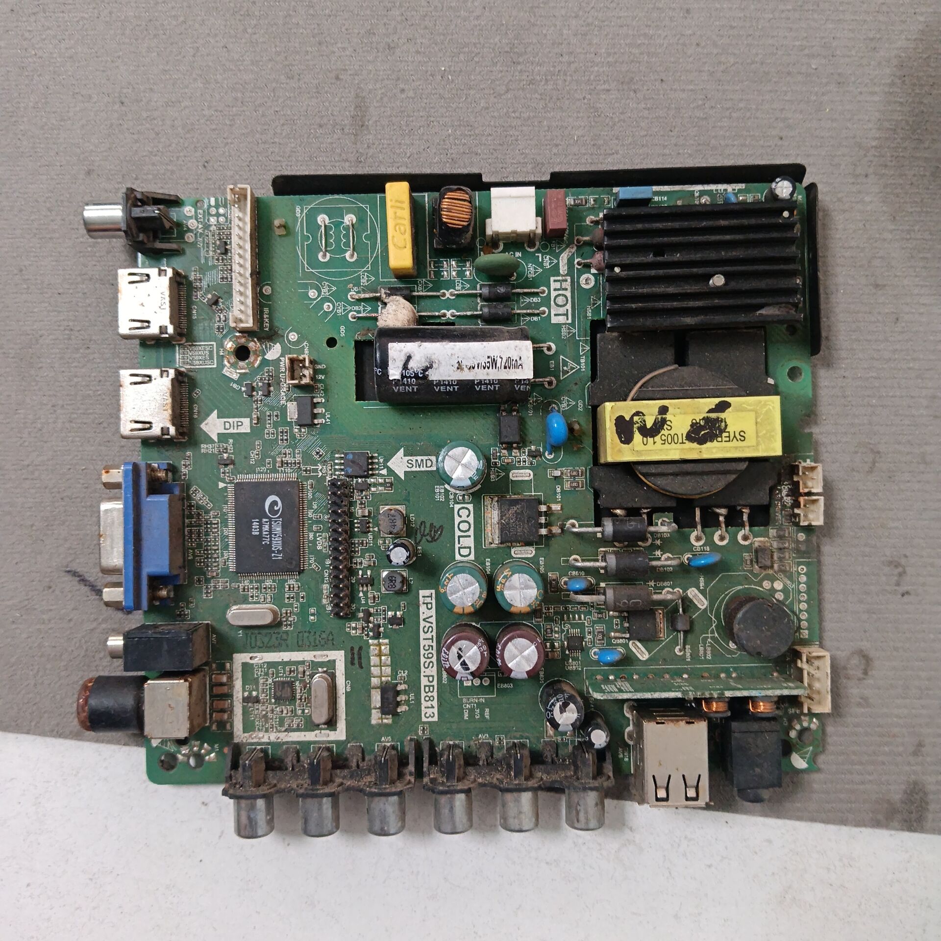 原装三合一32寸主TP.VST59S.PB813屏HV320WXC2 37v-57v/450ma