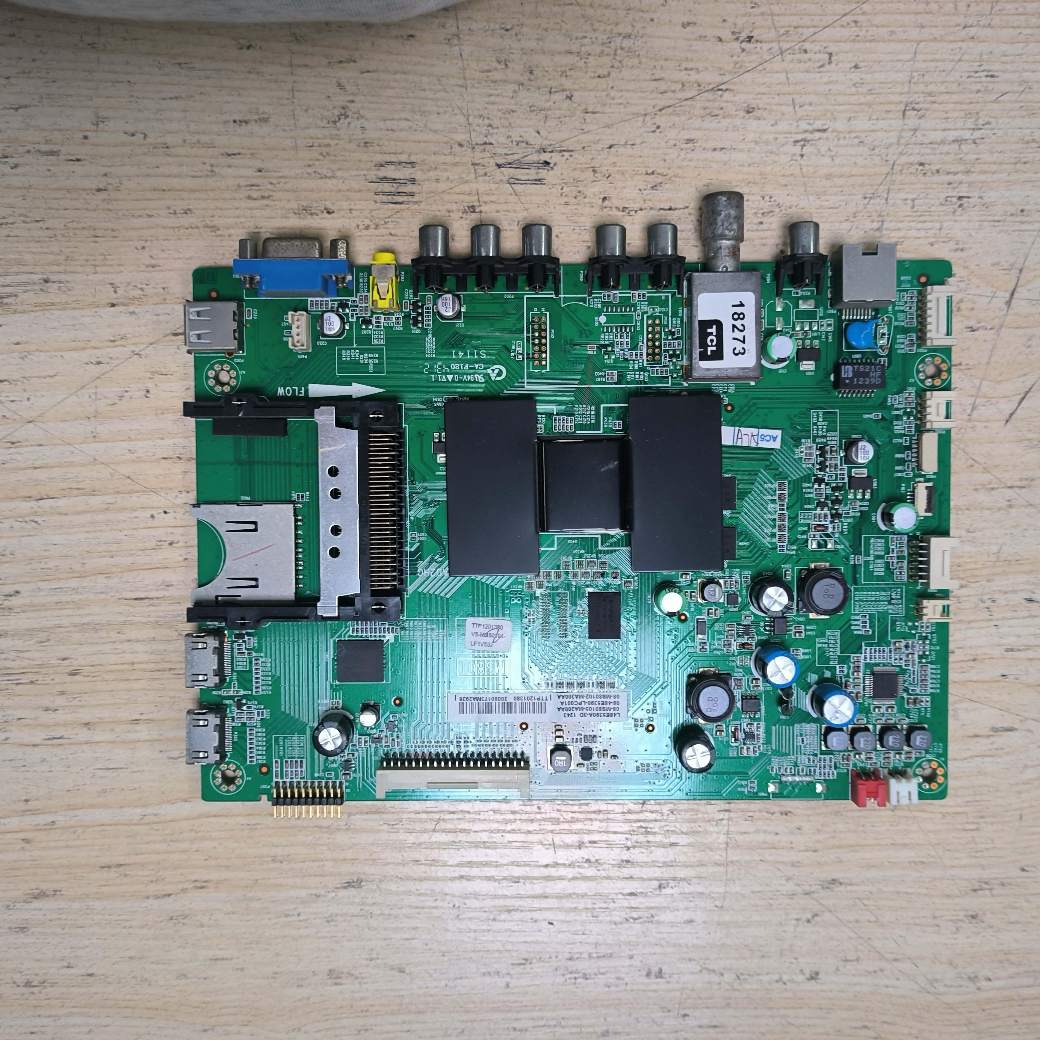 TCL L48E5390A-3D主板40-1MS801-MAD2HG屏T480E53SS