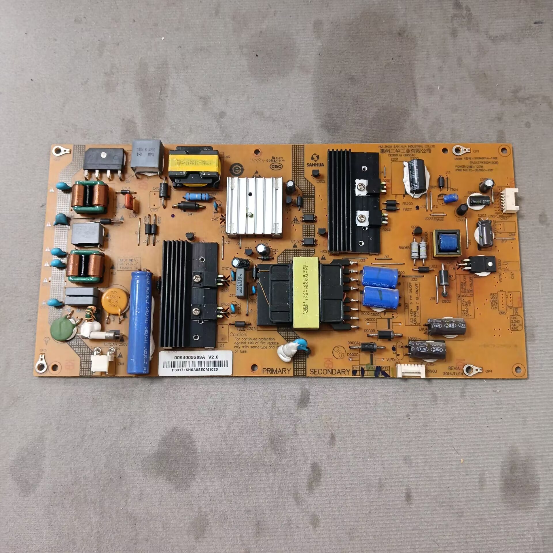 海尔LE48AL88 电源板SHG4801A-198E 25-DB3963-X2P 0094005583A
