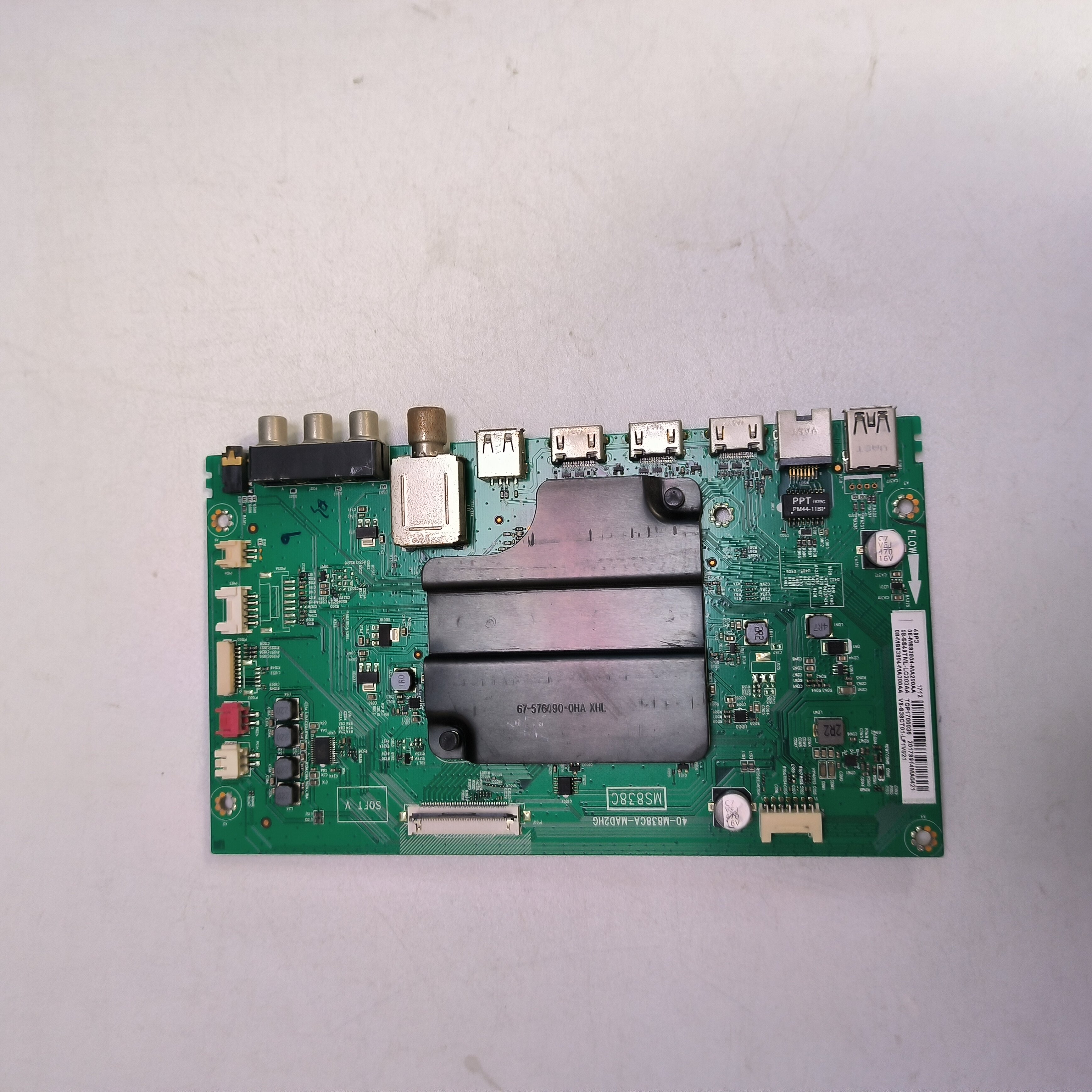 原装拆机TCL 49P3电视主板40-M838CA-MAD2HG配屏LVU490ND1L实拍