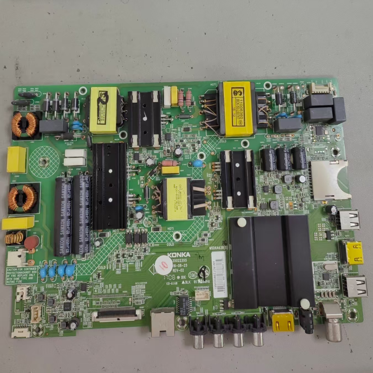 康佳LED60R6000U主板35022355屏72001120YT 1120YT