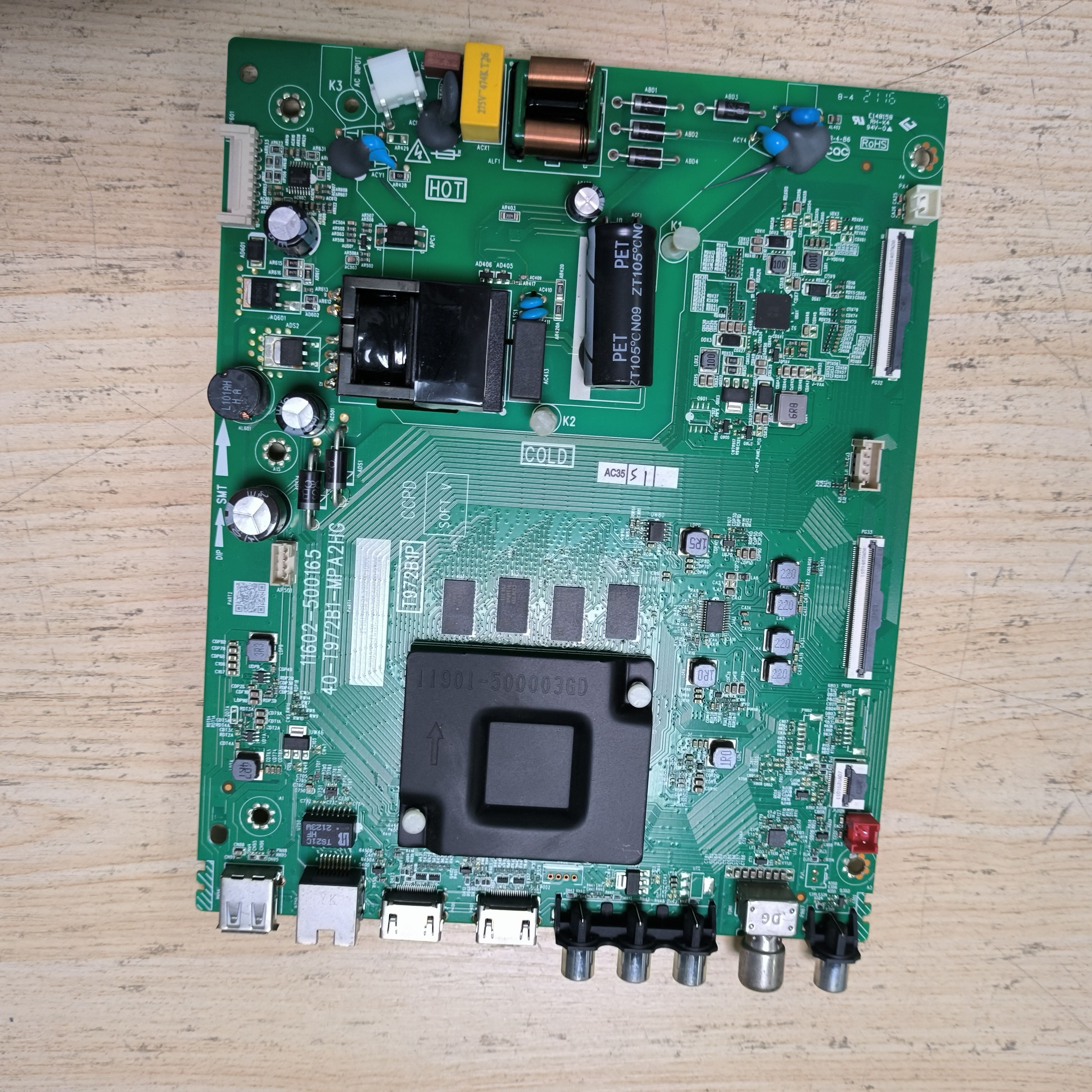 TCL原装55V2-PR0主板40-T972B1-MPA2HG配屏LVU550NDEL KS9W01