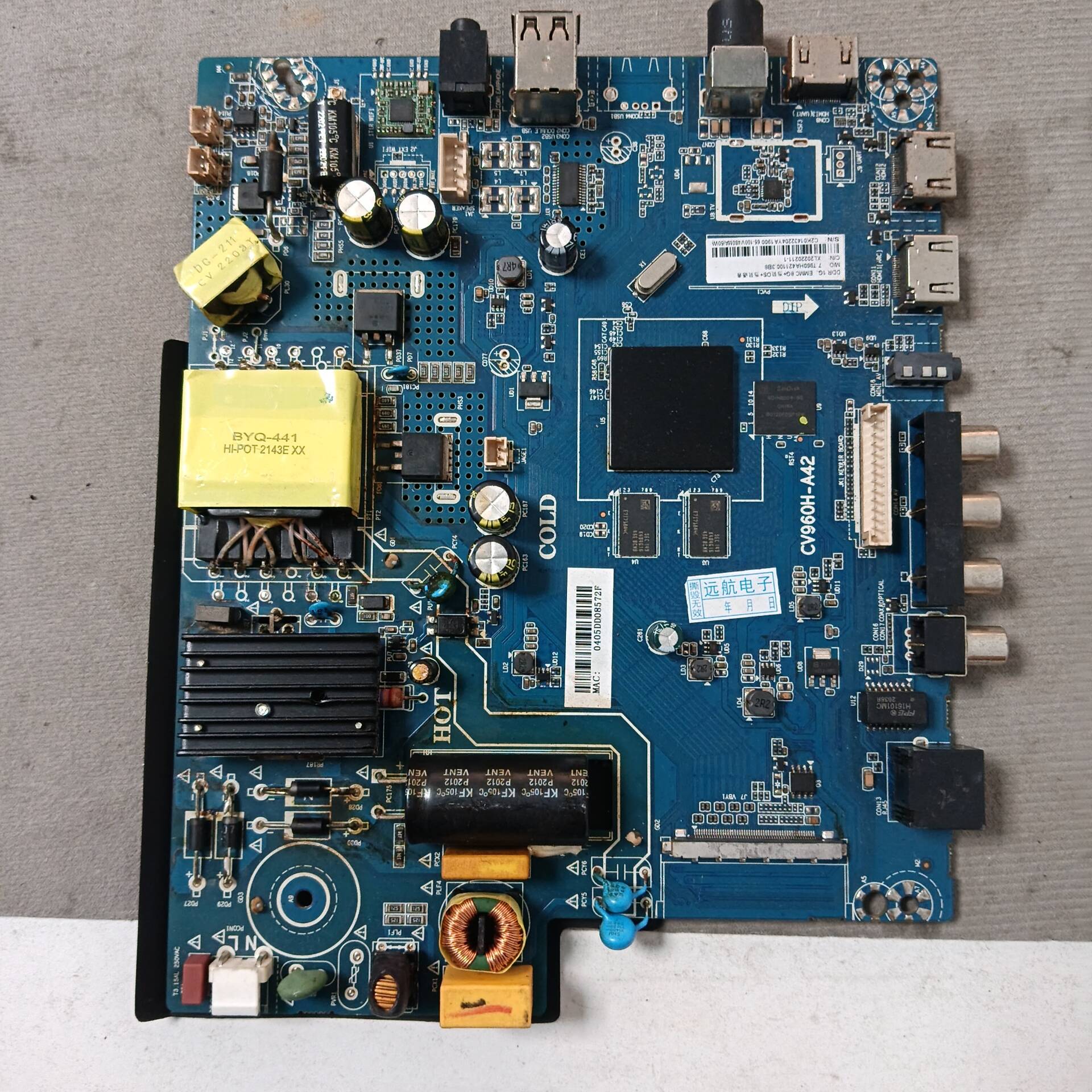 原装AJV-566主板CV960H-A42 65-100V/480MA