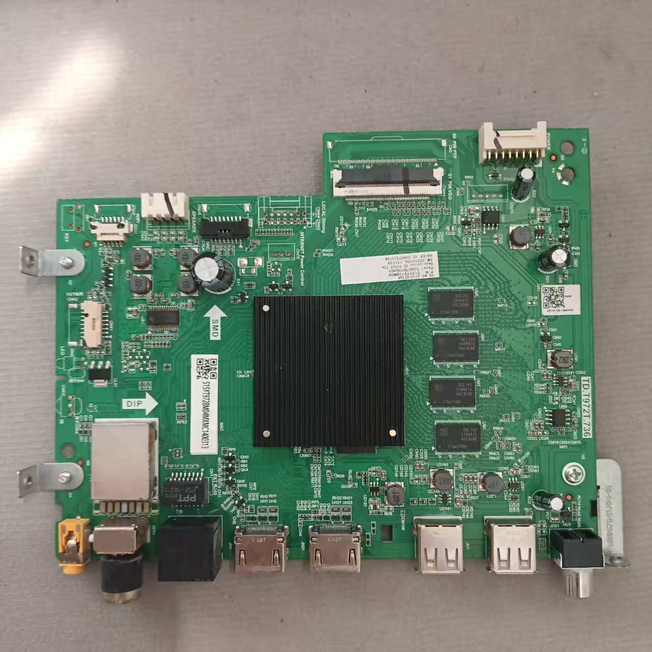 原装海尔LU75C61(PRO)电视机主板TD.T972T.736 屏 ST7461D02-P