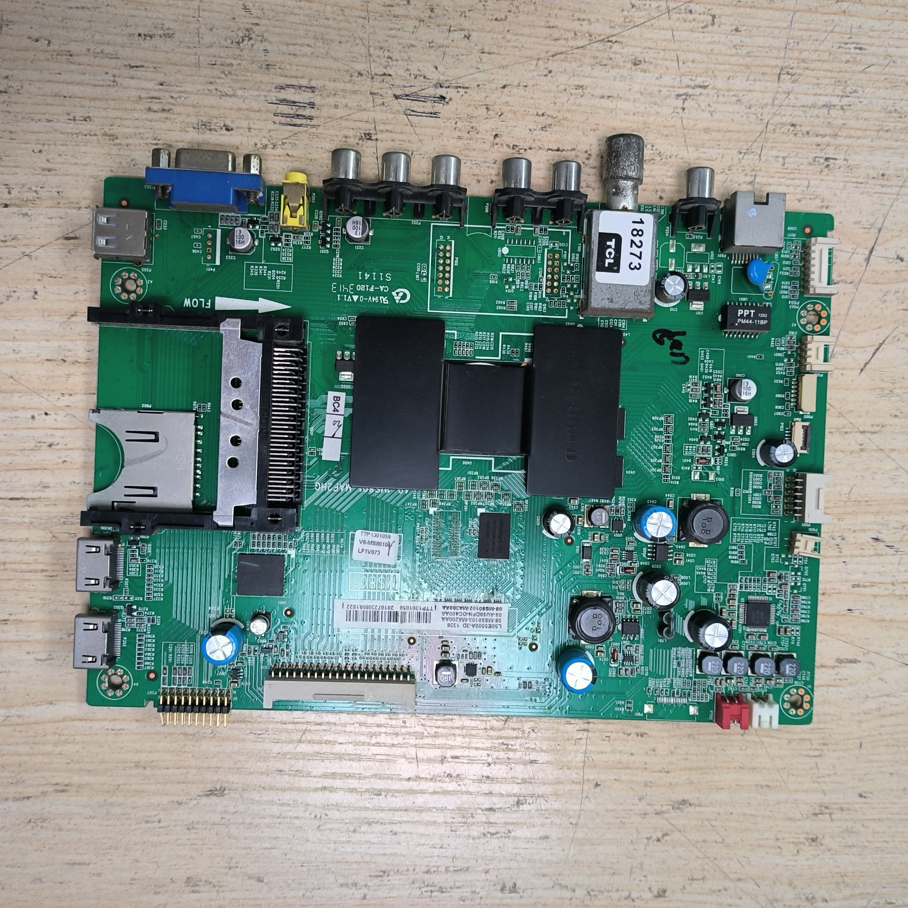 TCL L50E5500A-3D主板40-1MS801-MAF2HG屏LVF500SE4L