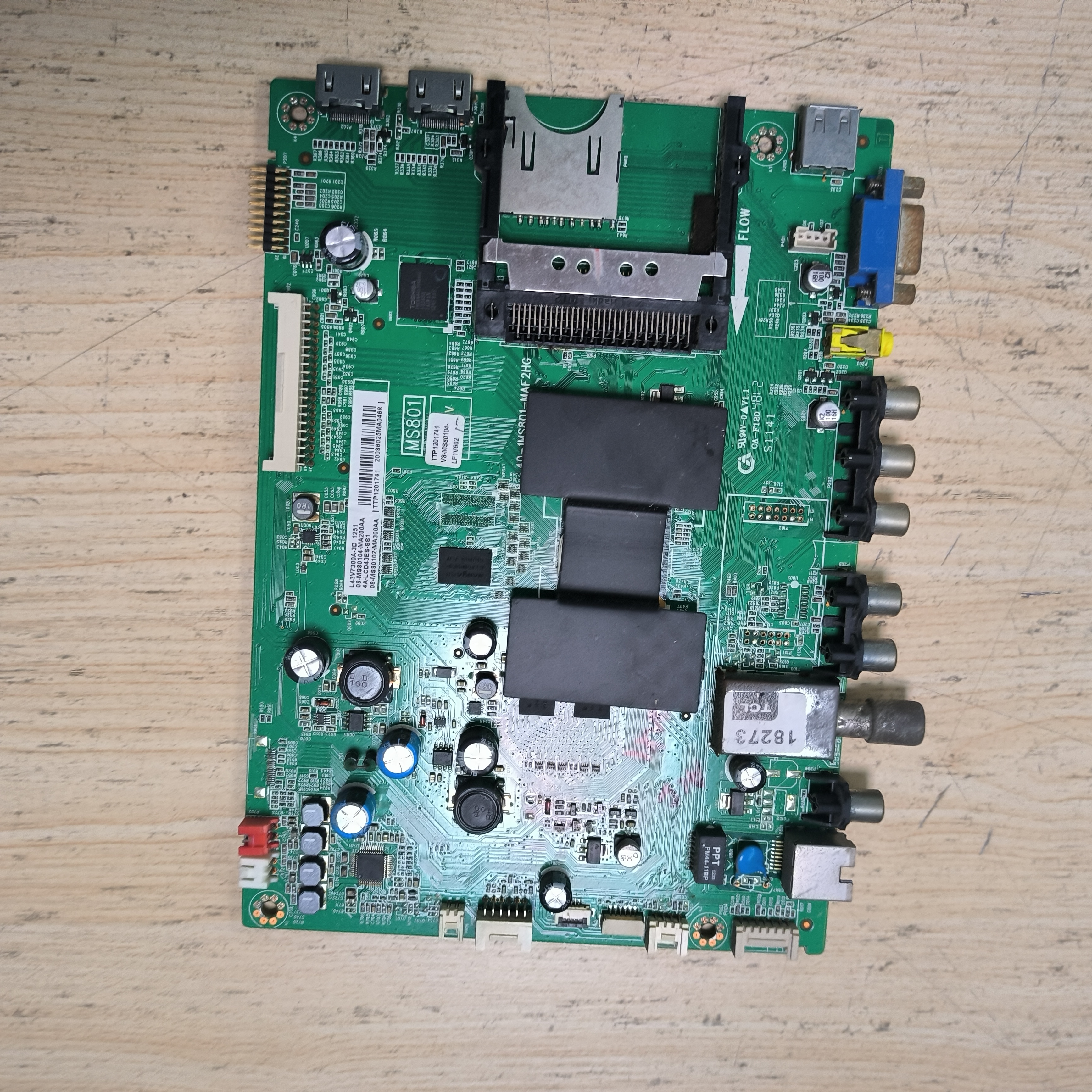 原装TCL L43V7300A-3D 主板40-1MS801-MAF2HG 配屏LTA430HW02