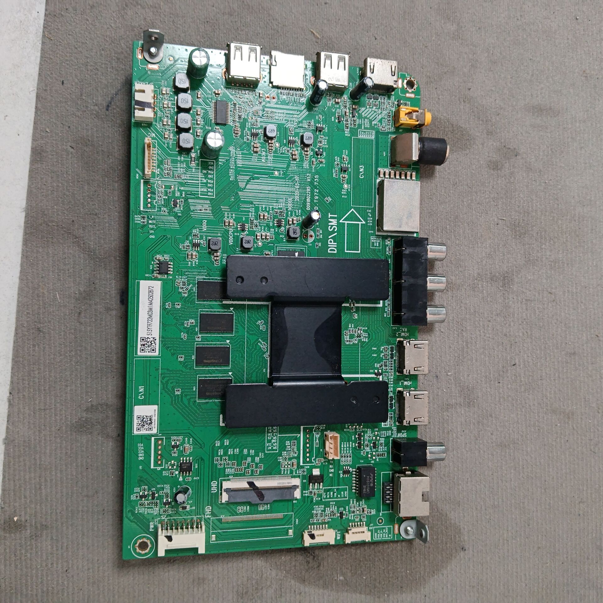 原装海尔LU70C71 主板0091802295 V1.2 屏 JE695R3HB9L